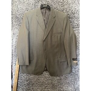 Mens Luca Rossi Beige Hand Tailored Three Button Sport Coat 52L NEW